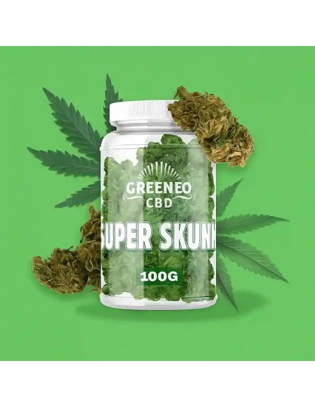 CBD flowers 100g Super Shunk 11% from Greeneo