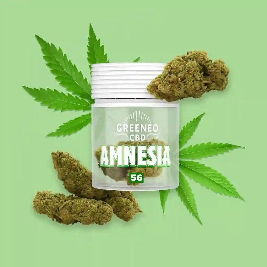 Greeneo brand Amnesia CBD flower 13%