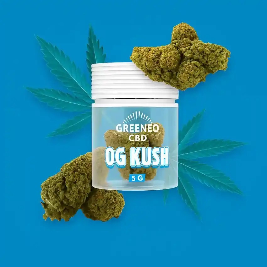 Pot de fleur de CBD 5g Og Kush 11% de la marque Greeneo