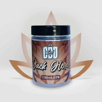 Jack Herer CBD Flower 6.03% from CBD First in a jar