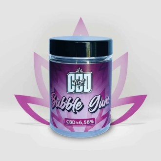 Bubble Gum CBD Flower 6.58% from CBD First in a jar
