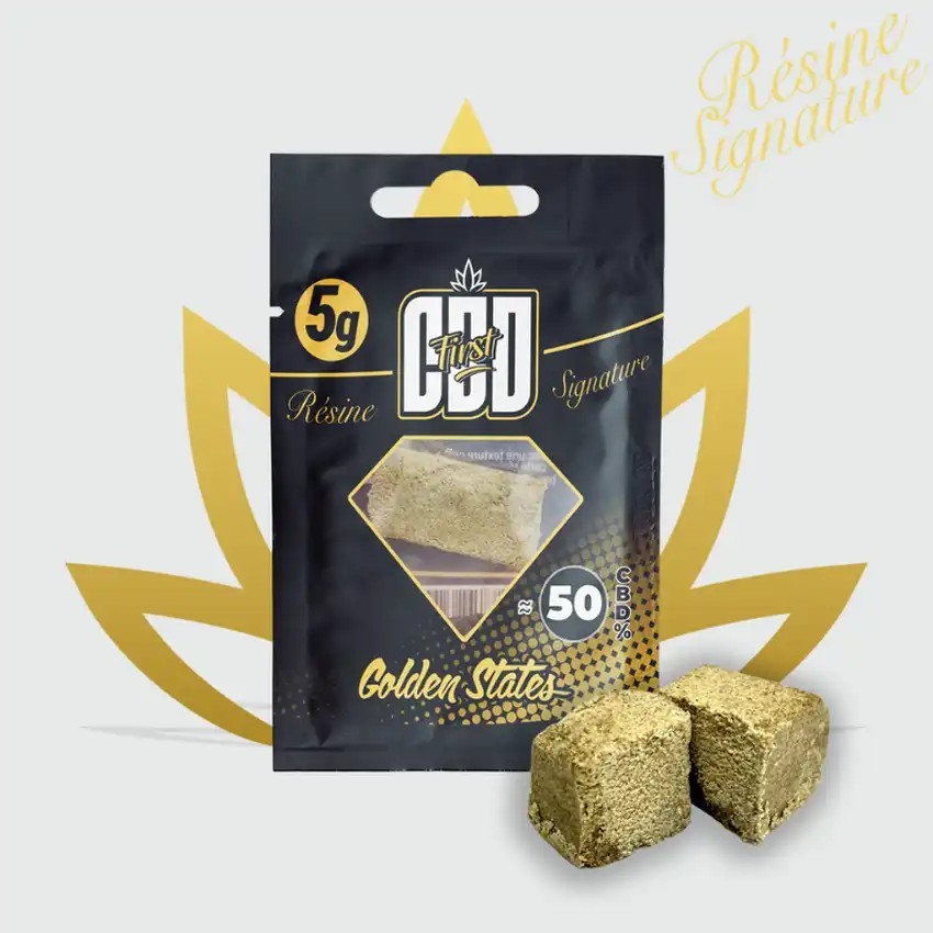 Golden States CBD resin 50% from the Signature range by CBD First