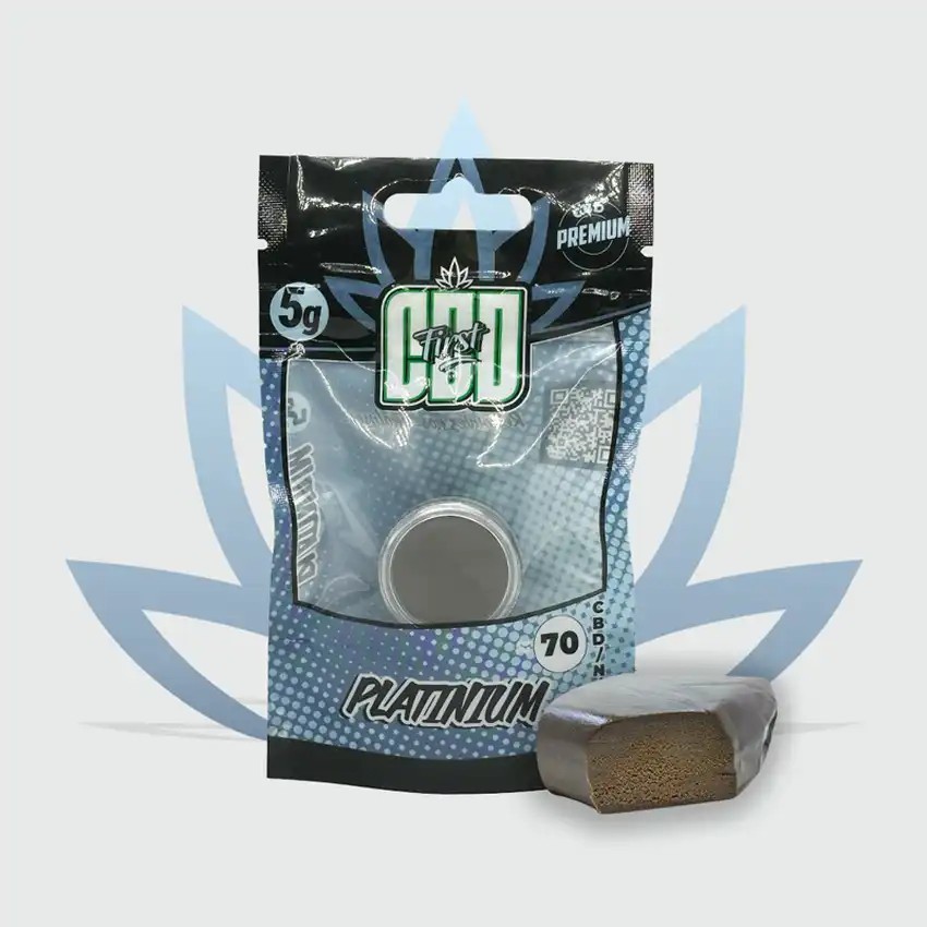 Résine de CBD Platinium 70% de la marque CBD First