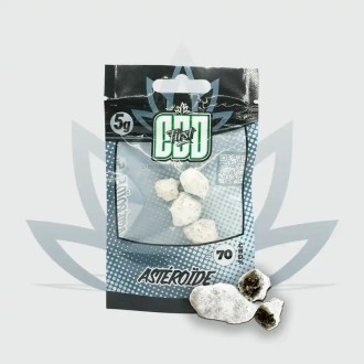Flower, Astéroïde 70% CBD resin from the CBD First brand