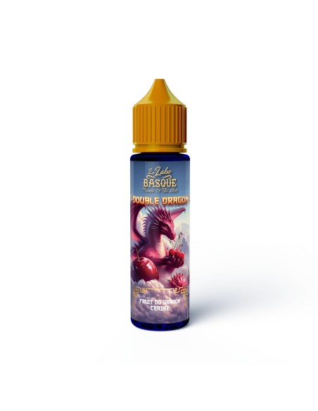 Flacon de 50 ml d'e-liquide Fruit du Dragon Fraise de la marque Labo Basque