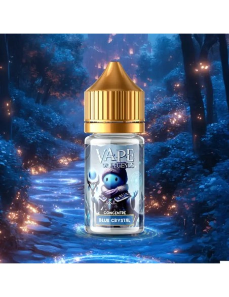 Concentré Blue Crystal de 30ml de la gamme Vape of Legends de la marque Greeneo