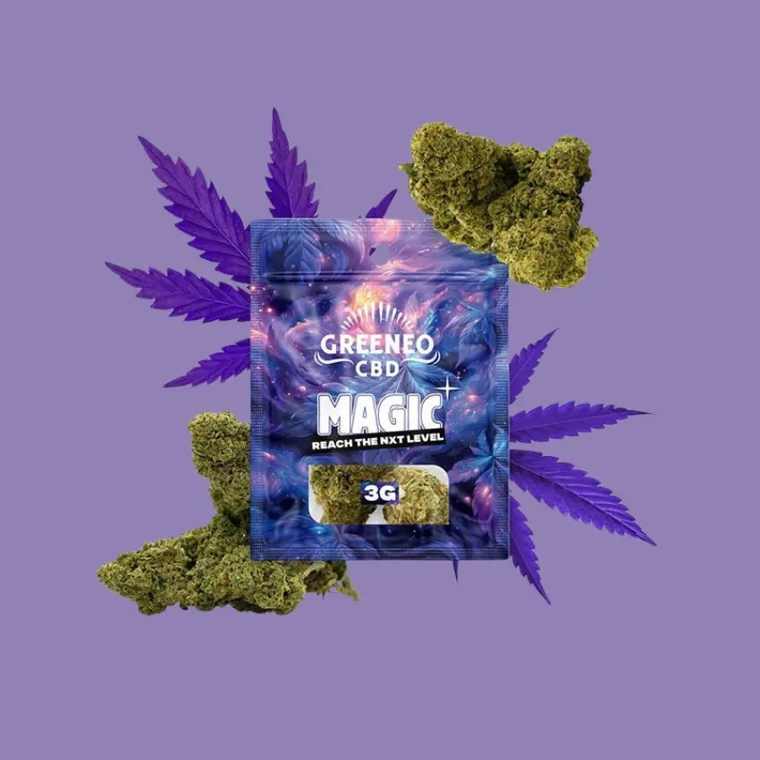 3g of Greeneo brand Magic NXT+ Purple flower