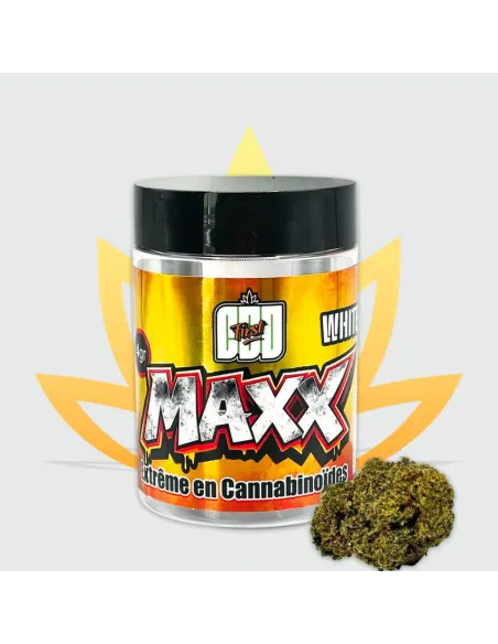 Pot de 4g de fleur de CBD White widow MAXX de la marque CBD First