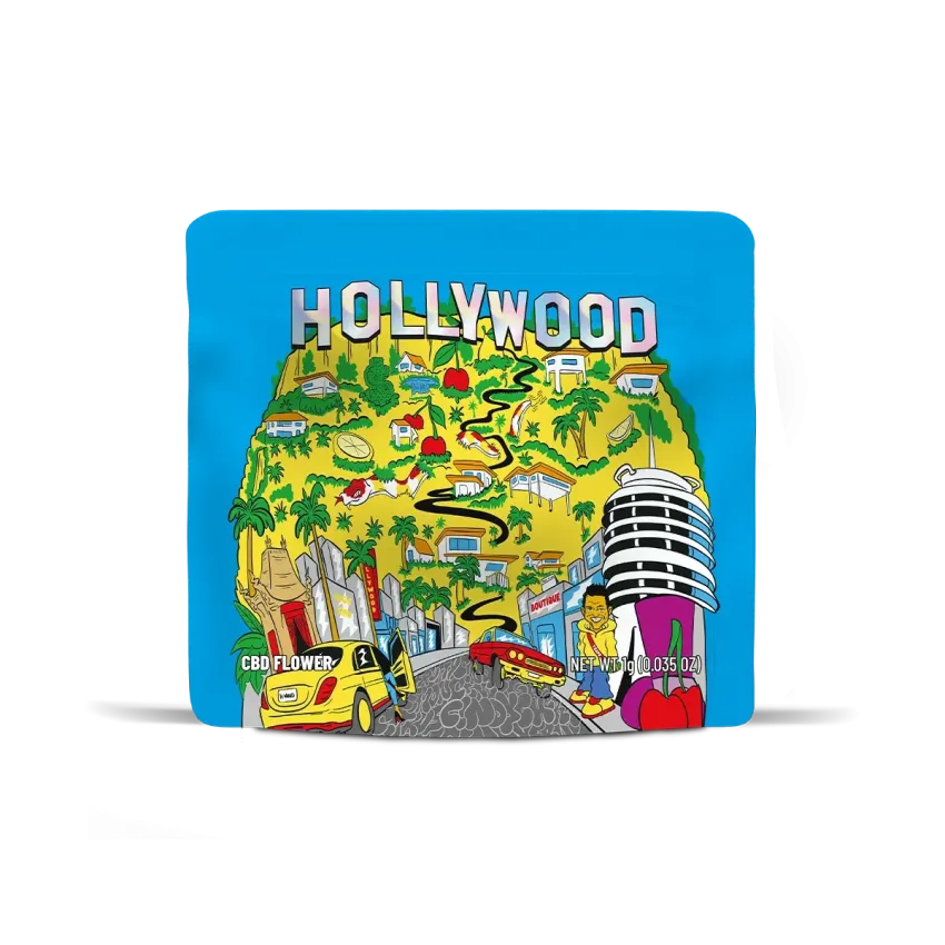 Sachet de fleurs de CBD Hollywood de Cookies en 1 gramme