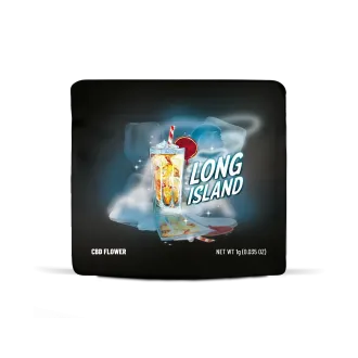 Sachet de fleurs de CBD Long Island de Cookies en 1 gramme