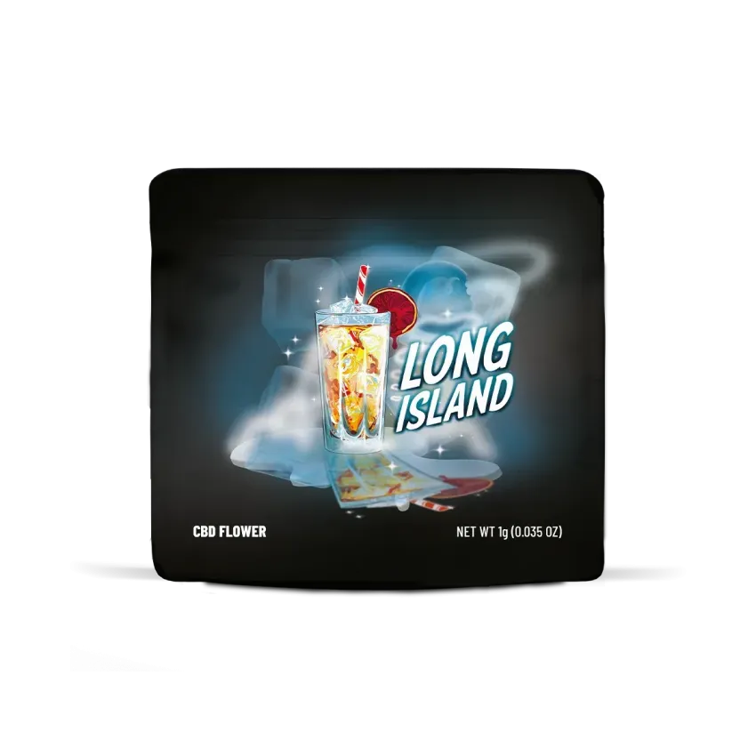 Sachet de fleurs de CBD Long Island de Cookies en 1 gramme