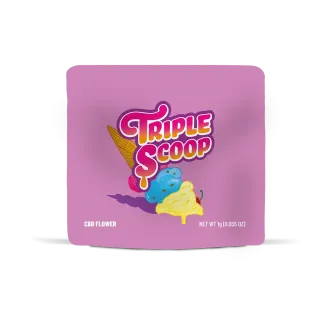 1g bag of Cookies Triple Scoop CBD flowers
