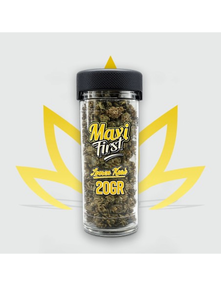 20g jar of Lemon Kush CBD flowers from the Maxi First range by CBD First