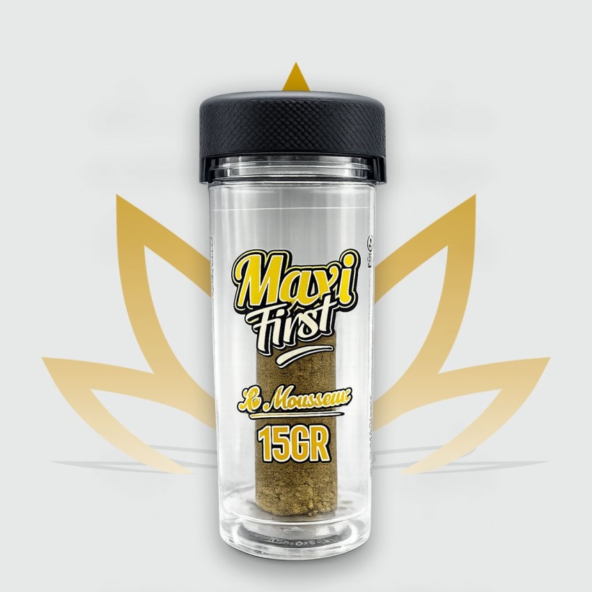 15g jar of CBD resin ‘Le Mousseux’ from the Maxi First range by CBD Firs