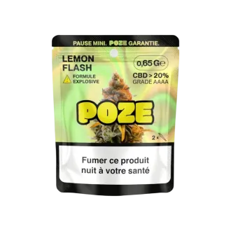 Sachet de 0,65g de fleur de CBD Lemon Flash de la formule explosive de Poze