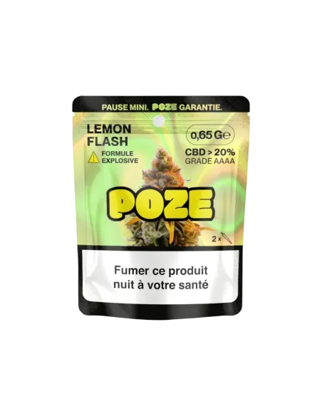 Sachet de 0,65g de fleur de CBD Lemon Flash de la formule explosive de Poze