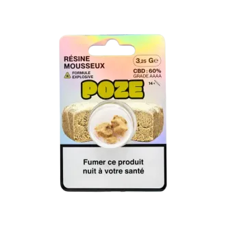 Pack de 3,25g de résine de CBD Mousseux de la formule explosive de Poze