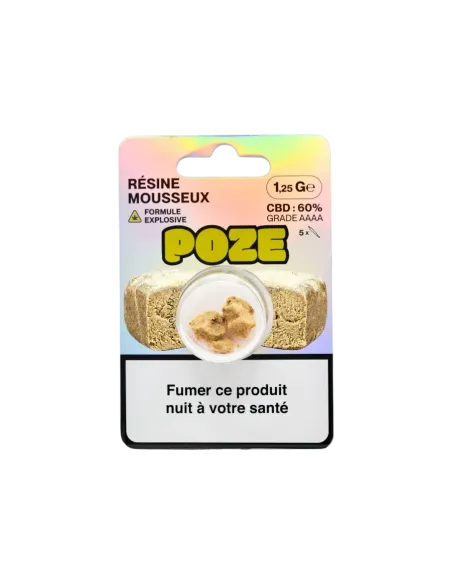 Pack de 1,25g de résine de CBD Mousseux de la formule explosive de Poze