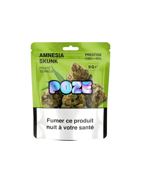 Sachet de 1,25g fleur de CBD Amnesia Skunk de la marque Poze