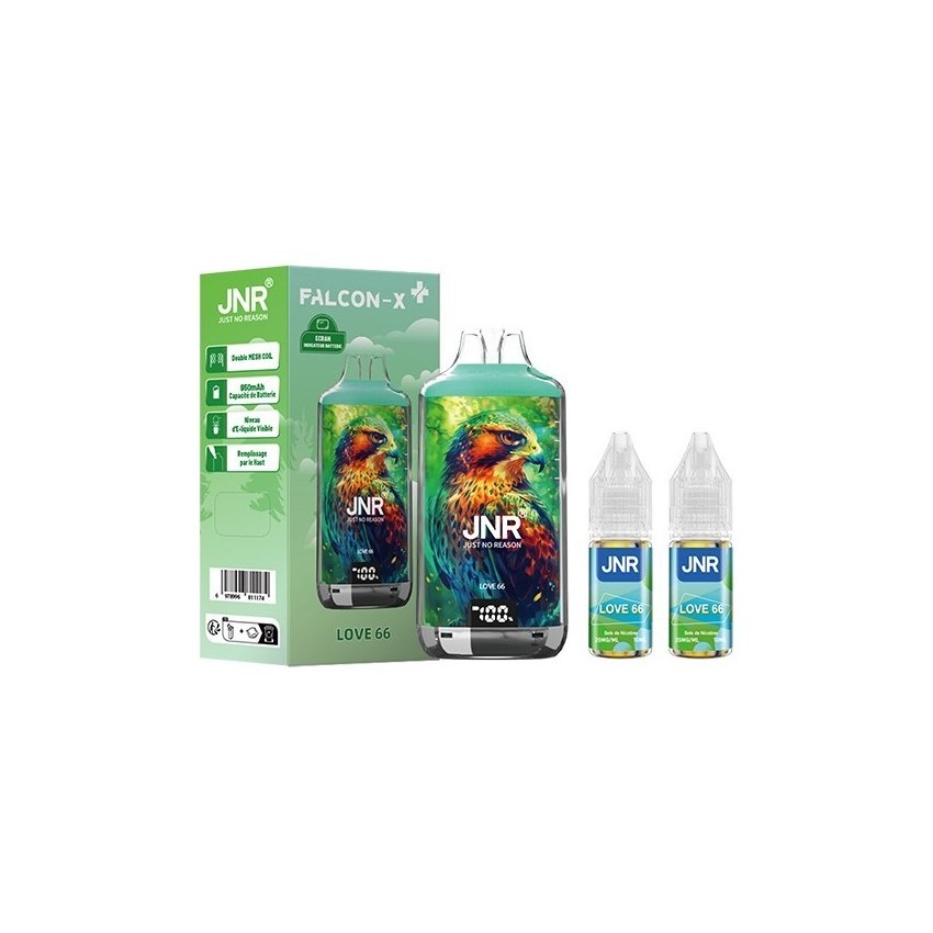 Rechargeable vape pen from JNR, 20mg, Citrus and Passion Fruit flavour