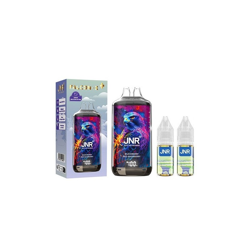 JNR Falcon X 28000 Raspberry Blackberry Puff | Travers Shop