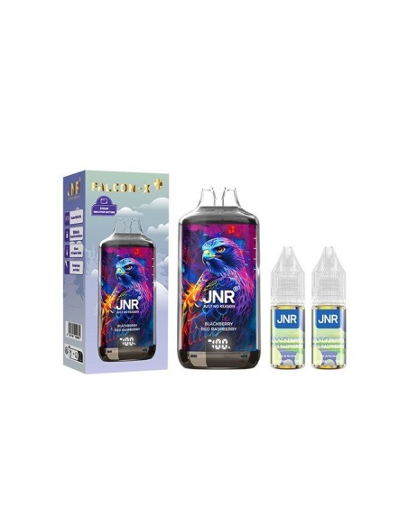 JNR Falcon X 28000 Raspberry Blackberry Puff | Travers Shop