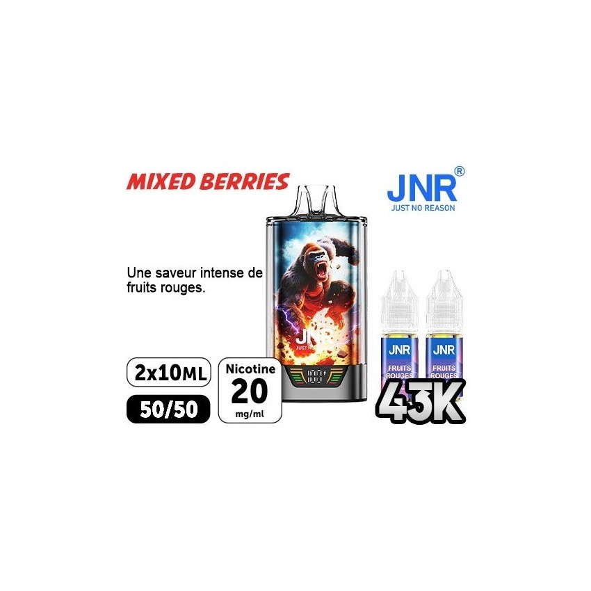 JNR Gorilla X Mixed Berries 43000 Puffs | Travers Shop