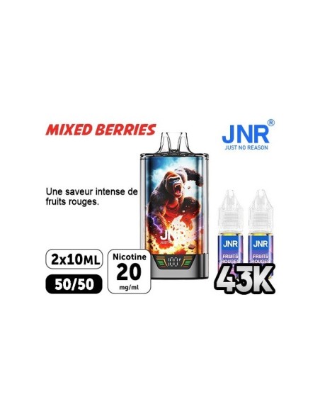 JNR Gorilla X Mixed Berries 43000 Puffs | Travers Shop
