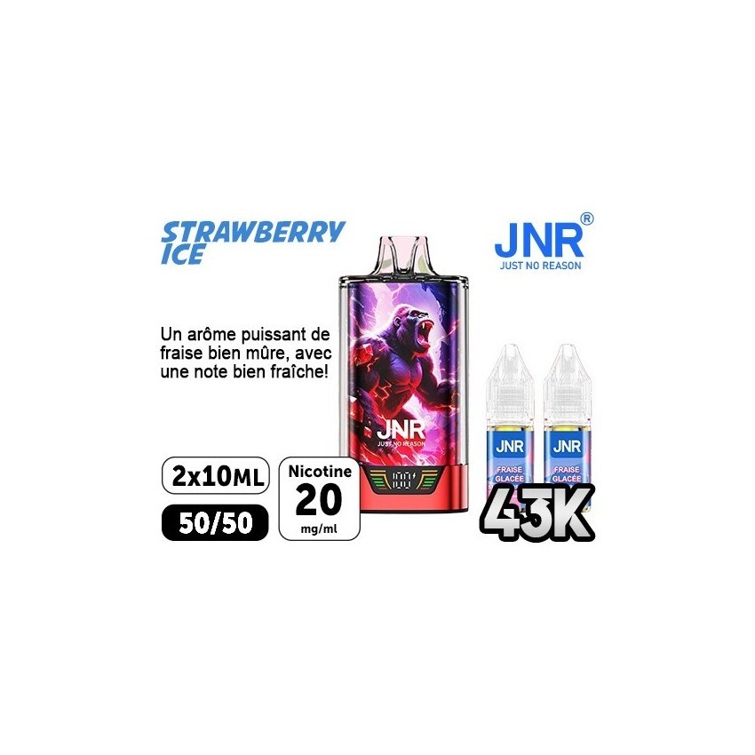 JNR Gorilla X Fraise Glacee 43000 Puffs | Travers Shop