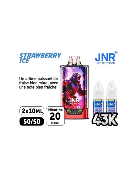 JNR Gorilla X Fraise Glacee 43000 Puffs | Travers Shop