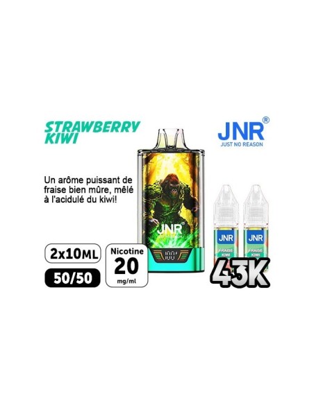 JNR Gorilla X Strawberry Kiwi 43000 Puffs | Travers Shop
