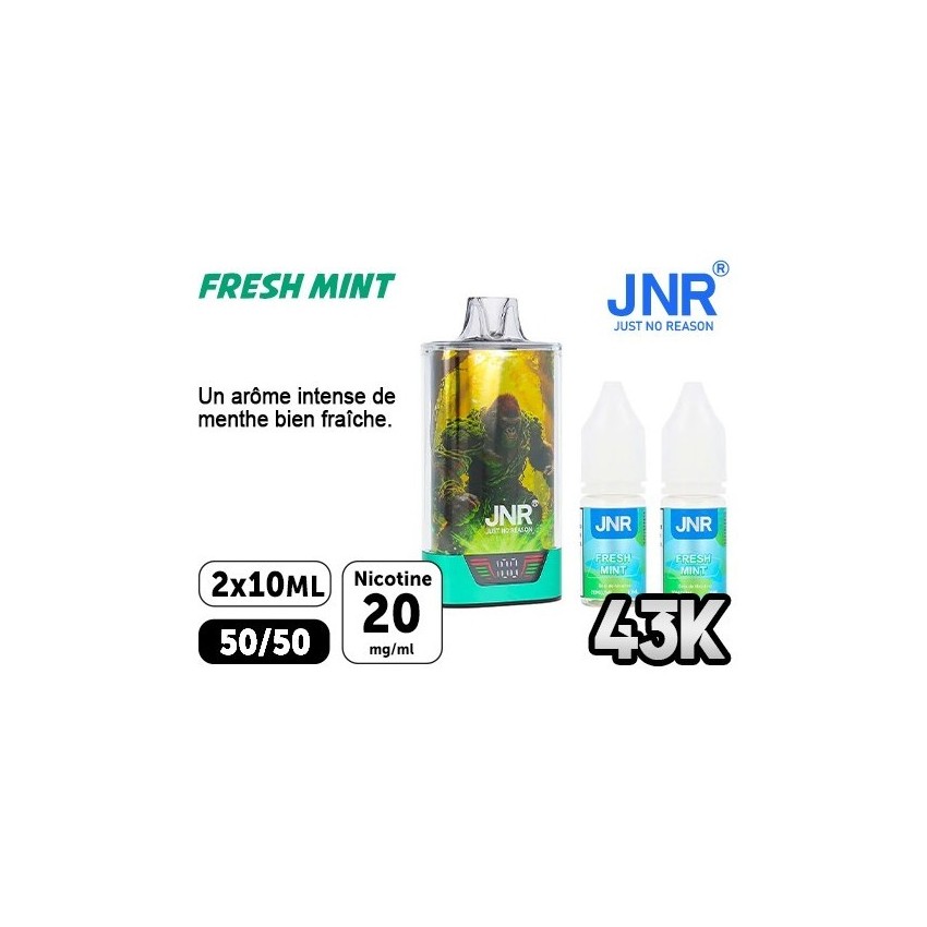JNR Gorilla X Menthe Fraiche 43000 Puffs | Travers Shop