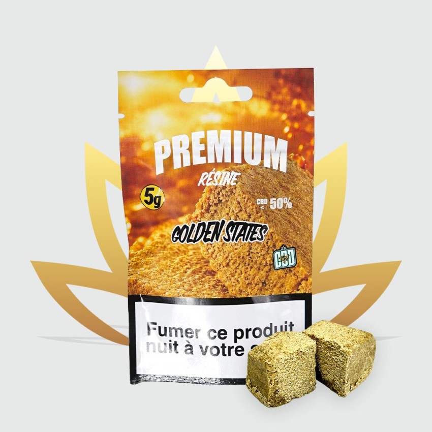 Résine de CBD Golden States 50% de la gamme Signature de la marque CBD First