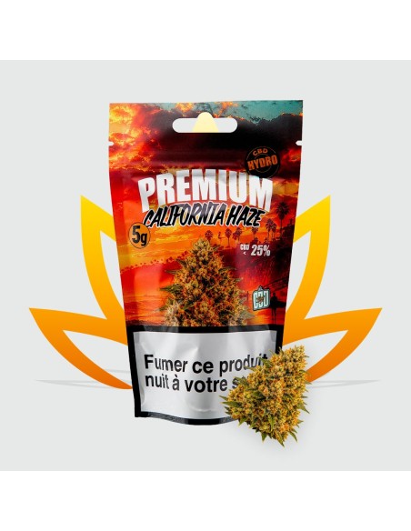 Fleur de CBD California Haze 13% de la marque CBD First - Nouveau format
