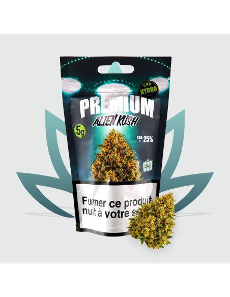 Nouveau Format - CBD Fleur - Alien Kush 13,07% - nouveau design