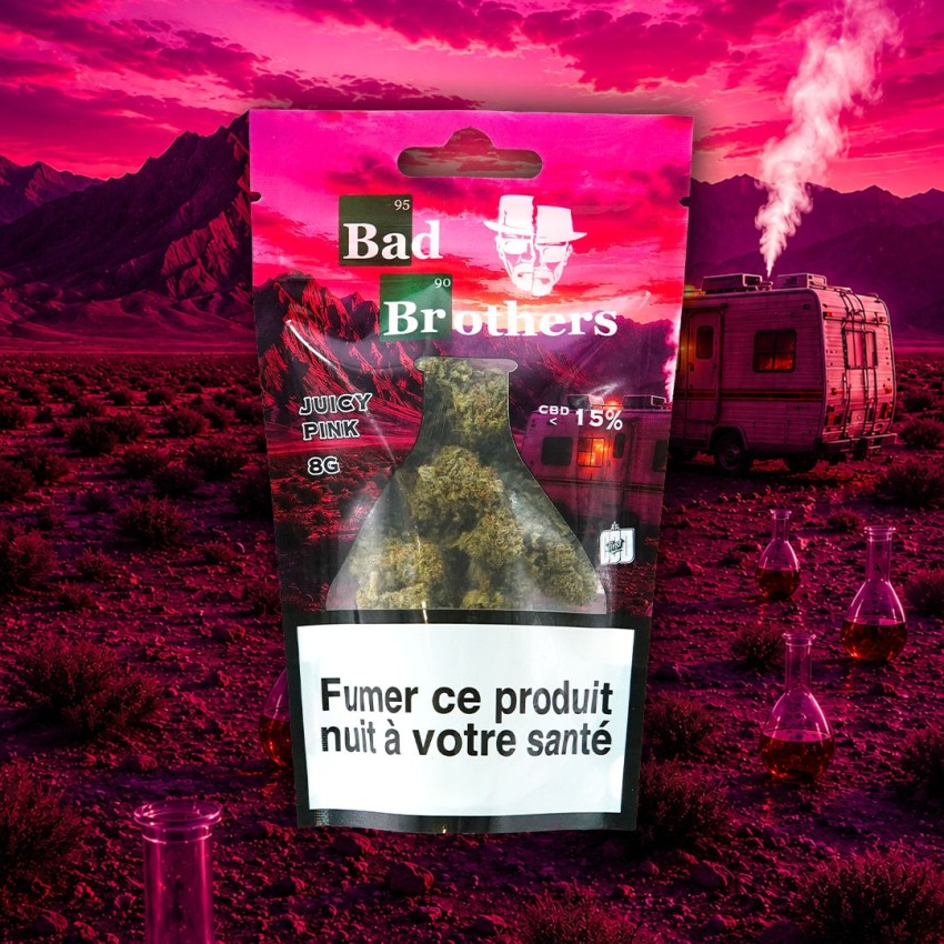 Sachet de 8g de Juicy Pink de la marque Bad Brothers