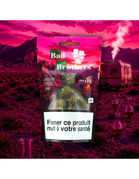An 8g bag of Juicy Pink by Bad Brothers