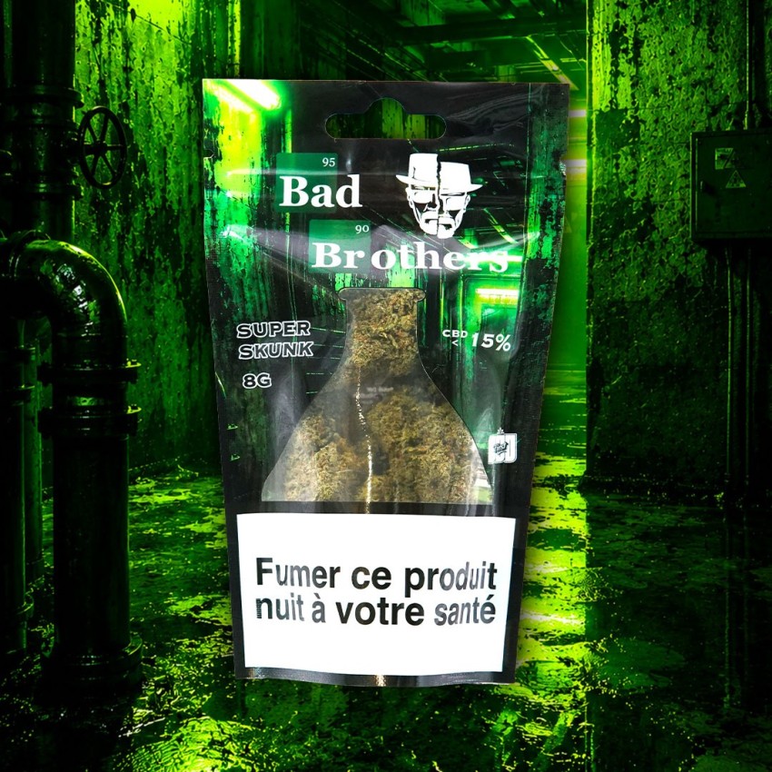 Sachet de 8g de Super Skunk de la marque Bad Brothers