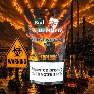 An 8g sachet of Heiseinberg by Bad Brothers