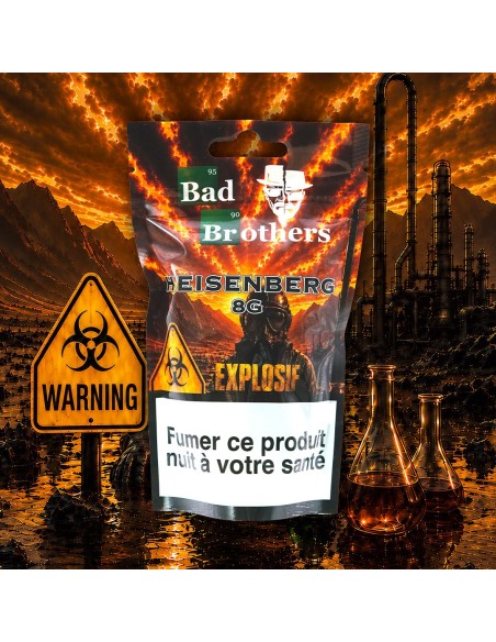 An 8g sachet of Heiseinberg by Bad Brothers
