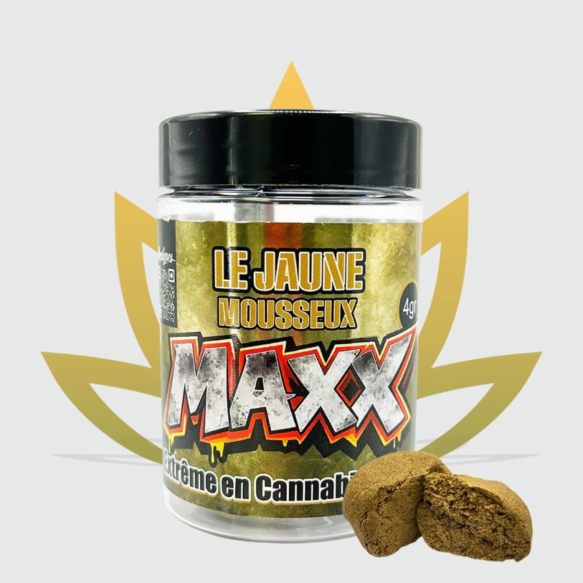4g jar of ‘Yellow Mousseux’ from CBD First’s Maxx range