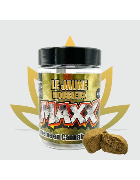 Pot de 4g de jaune mousseux de la gamme Maxx de CBD First