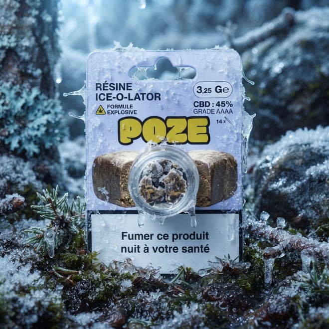 Ice-O-Lator Explosive Formula: Poze Resin | CBD 45%