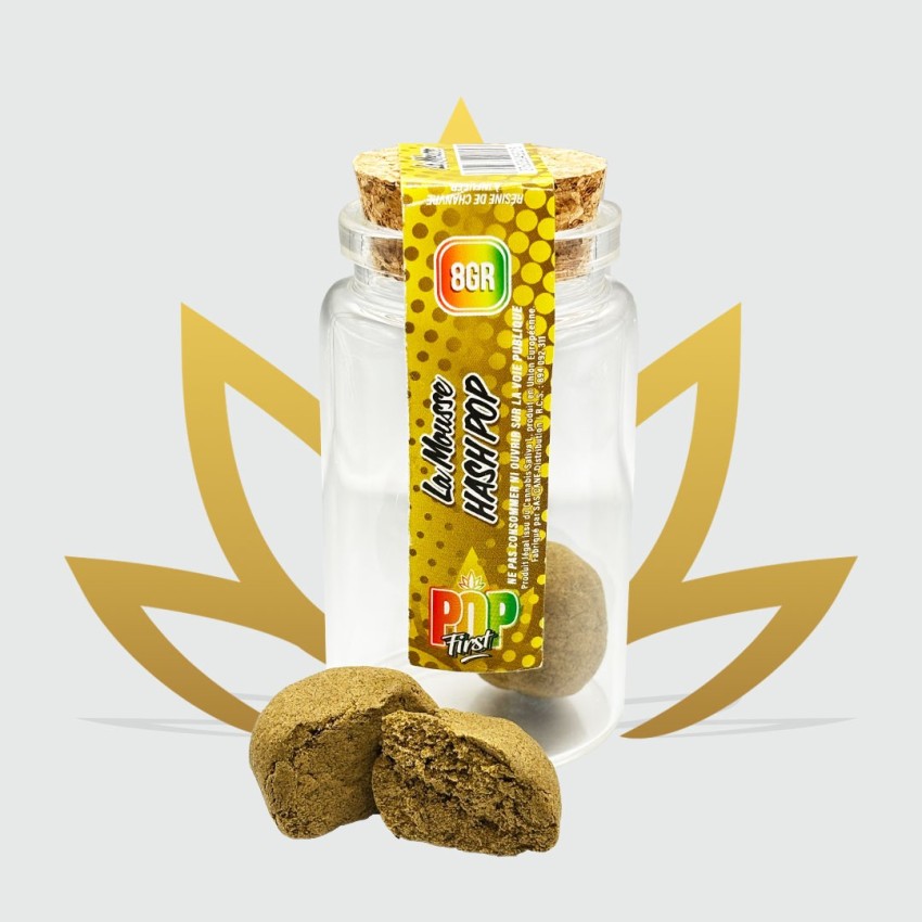 Achat La mousse 20% - 8g - Pop First | Résine de CBD | Travers-Shop