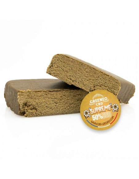 Achat Supreme 50% 100G - Greeneo | Résine de CBD | Travers-Shop