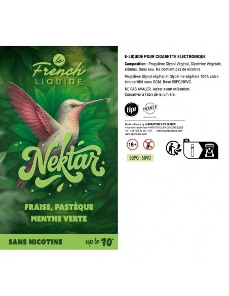Achat Fraise Pastèque Menthe Verte 50 ml - Nektar | E-liquids | Travers-Shop