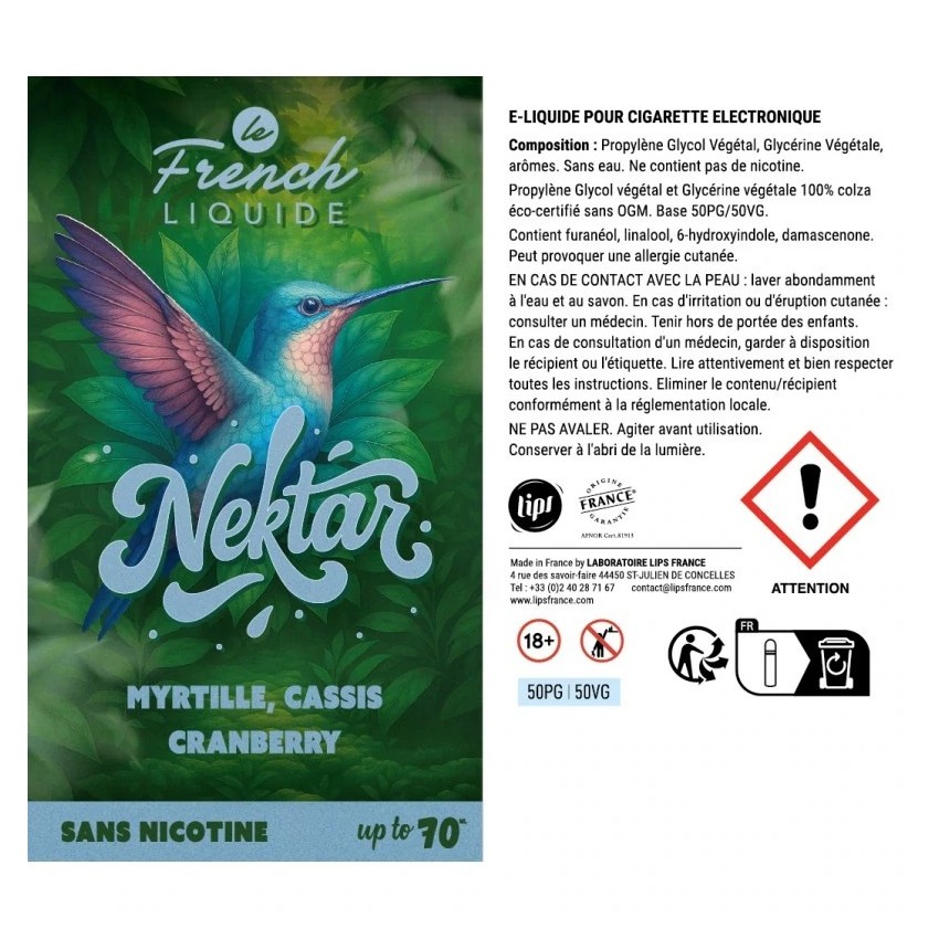 Myrtille Cassis Cranberry 40ml - Nektar - 2