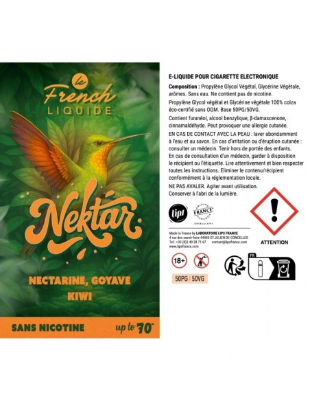 Achat Nectarine Goyave Kiwi 40ml - Nektar | E-liquids | Travers-Shop