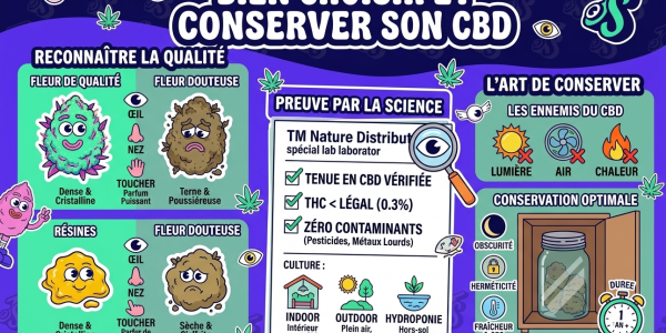 Bien choisir et conserver son CBD (qualité, analyses)