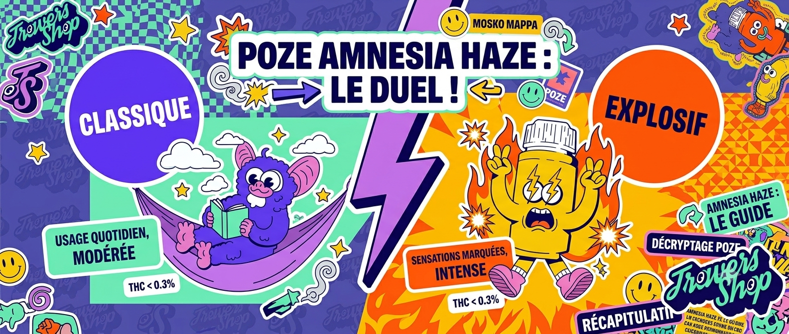 Poze Amnesia Haze ou Explosif : quelle différence ?